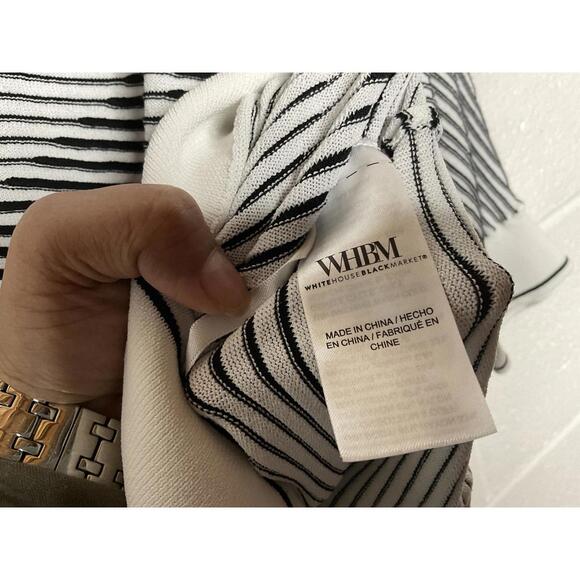 < White House Black Market Striped Sweater Top > - Picture 5 of 6